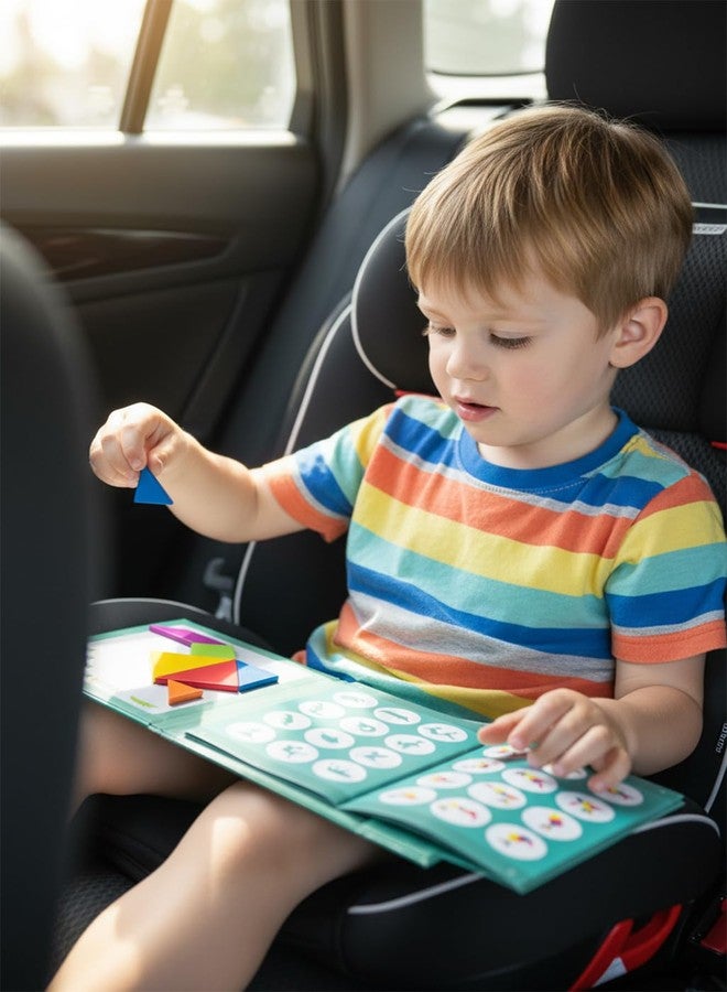 Odoorgames Magnetic Travel Tangram for Kids - 2 Sets Tangrams - Creative Magnetic Puzzles and Brain Stimulating Toys, Trip Toys for Car, Cruise & Airplane Rides - Image 5